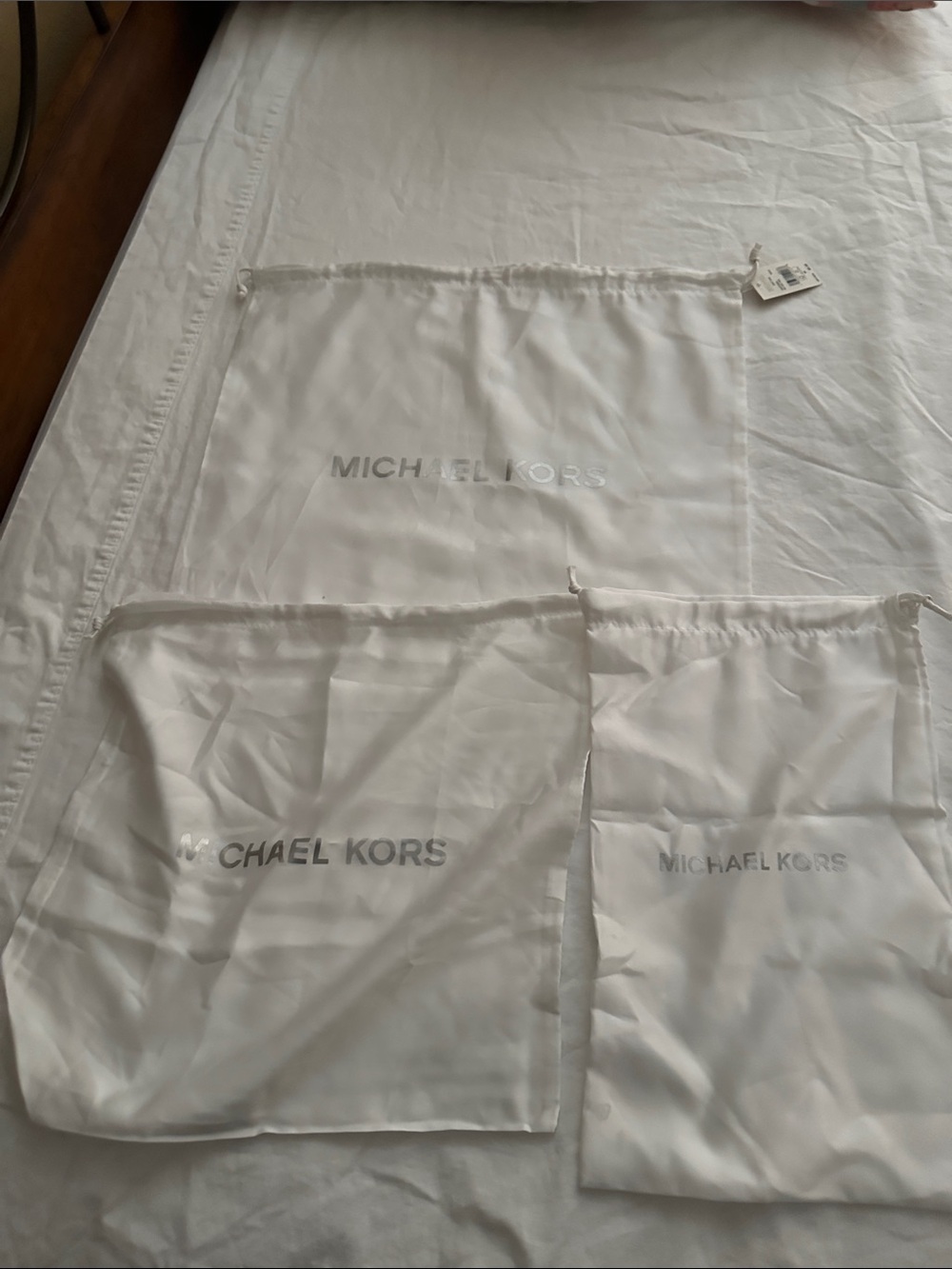 Michael Ajit’s dust bags, 1 Medium 2 different small sizes